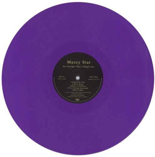Mazzy Star So Tonight That I Might See - Purple Vinyl - VG